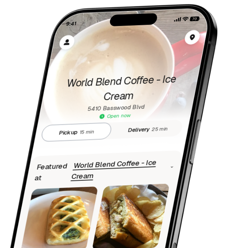 World Blend Coffee - Ice Cream app preview